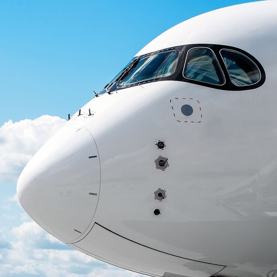 Flugzeug, Cockpit, Nase